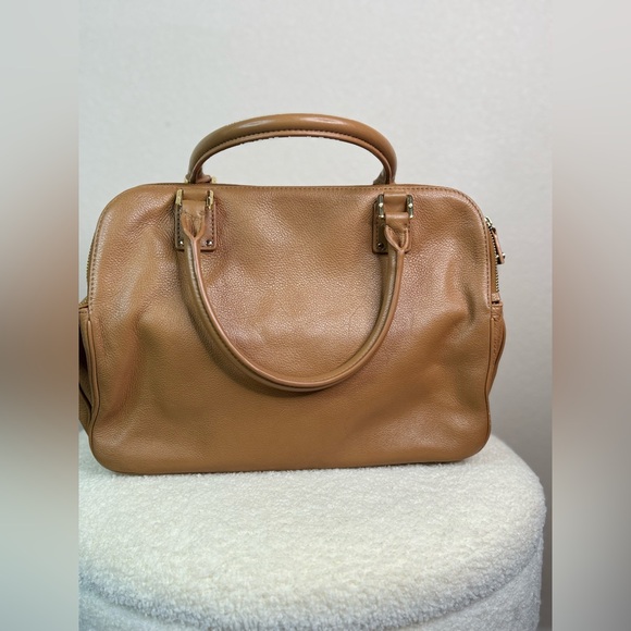 Tory Burch Thea Leather Triple Zip Satchel - Picture 4 of 12